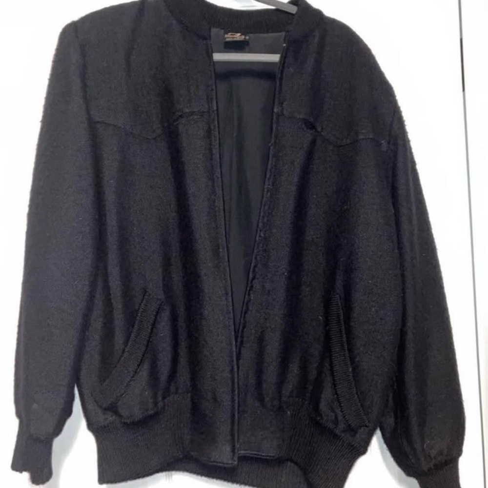 Alpaca zip up jacket